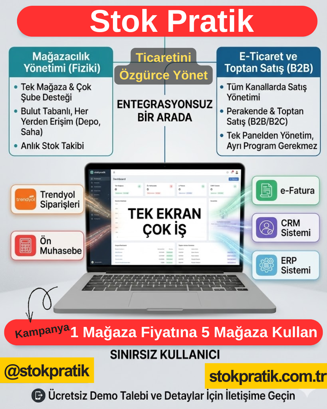 Stok Pratik ile Çalışan Bir Mağaza, İstanbul’dan Ankara’ya Stok Transferini Kaç Saniyede Yapar?